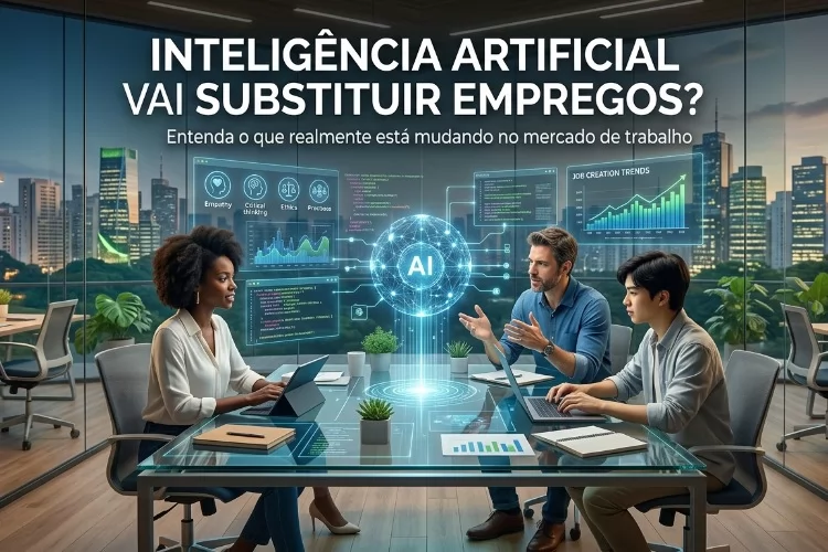 Inteligência artificial vai substituir empregos? Entenda o que realmente está mudando no mercado de trabalho