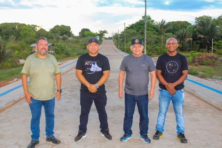 Prefeitura de Amapá visita pavimentação na Vila do Piquiá