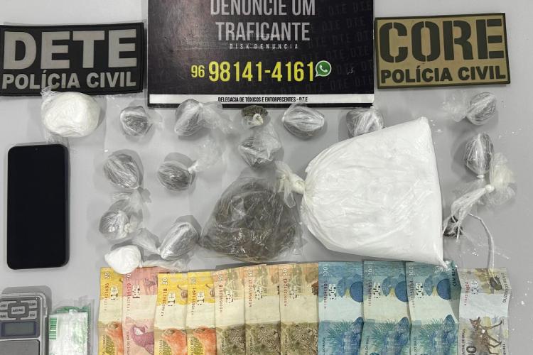 PC prende indivíduo em flagrante por tráfico de drogas em Macapá
