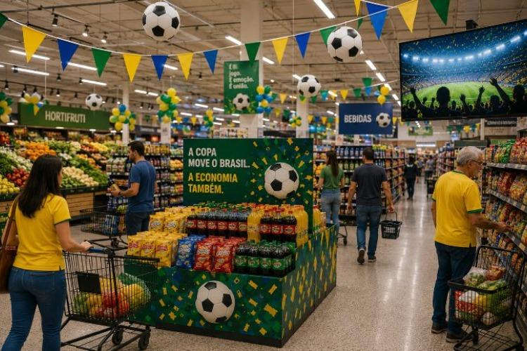 Copa do Mundo deve injetar fôlego no varejo alimentar após meses de retração